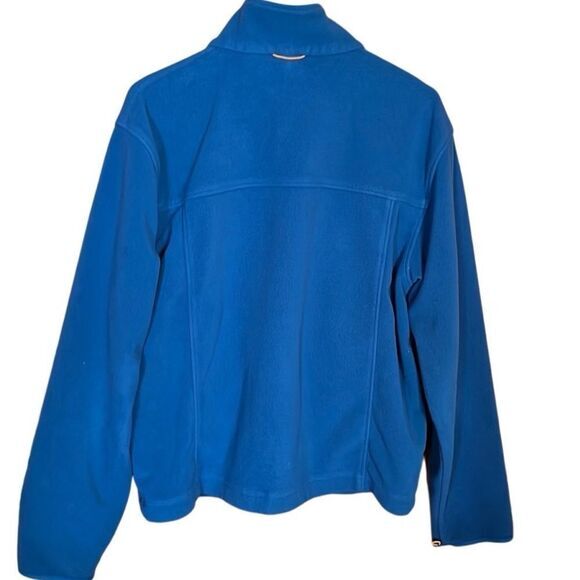 Ll Bean Fleece Sweater Mens‎ Medium Full Zip Blue Jacket Long Sleeve Polyester - Picture 2 of 6
